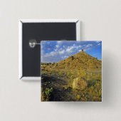 Badlands-formaties in Dinosaur Provincial Park Vierkante Button 5,1 Cm (Voorkant /achterkant)