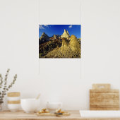 Badlands formaties in het provinciepark Dinosaur 2 Poster (Keuken)