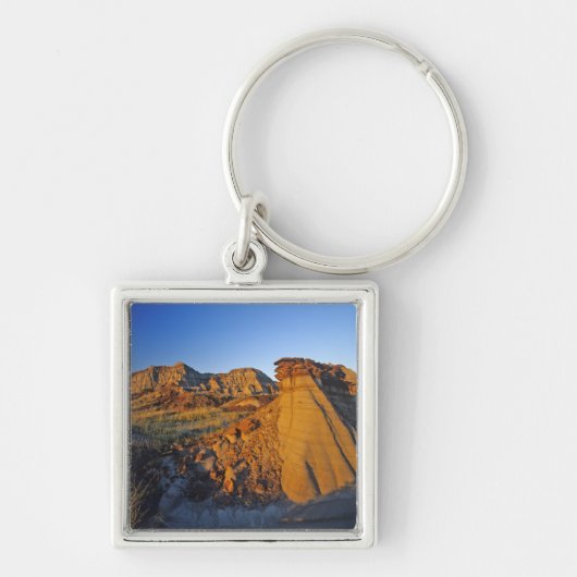 Badlands formaties in het provinciepark Dinosaur 3 Sleutelhanger (Voorkant)