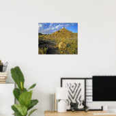 Badlands formaties in het provinciepark Dinosaur Poster (Thuiskantoor)