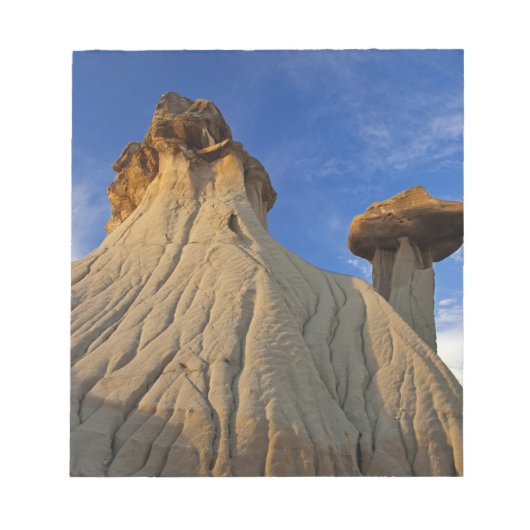 Badlands-formaties in Makoshika State Park in Notitieblok (Voorkant)