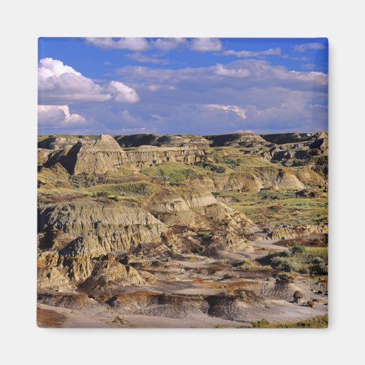 Badlands in Dinosaur Provincial Park in Alberta, 2 Magneet (Voorkant)