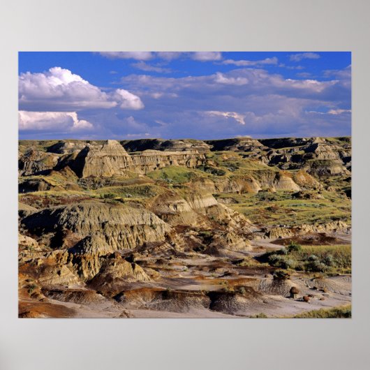 Badlands in Dinosaur Provincial Park in Alberta, 2 Poster (Voorkant)