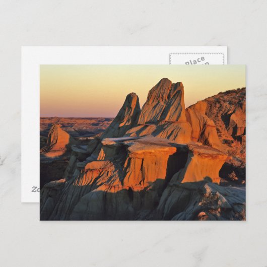 Badlands in het Nationaal Park Theodore Roosevelt Briefkaart (Voorkant / Achterkant)