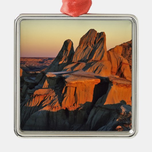 Badlands in het Nationaal Park Theodore Roosevelt Metalen Ornament (Voorkant)