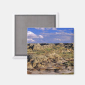 Badlands in het provinciepark Dinosaur in Alberta, Magneet (Voorkant / Achterkant)