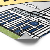 Badlands Mt Rushmore Black Hills South Dakota Map Poster (Hoek)