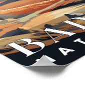 Badlands Nationaal Park Abstracte Natuur Landschap Poster (Hoek)