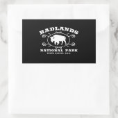Badlands Nationaal Park Buffalo Rechthoekige Sticker (Tas)
