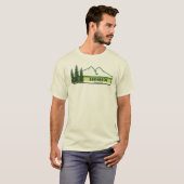 Badlands Nationaal Park Groene Strepen T-shirt (Voorkant volledig)