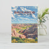 Badlands Nationaal Park South Dakota Landschap (Staand voorkant)