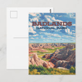 Badlands Nationaal Park South Dakota Landschap Briefkaart (Voorkant / Achterkant)