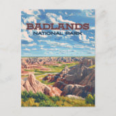 Badlands Nationaal Park South Dakota Landschap Briefkaart (Voorkant)