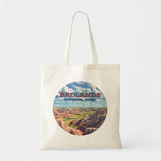 Badlands Nationaal Park South Dakota Landschap Tote Bag (Voorkant)