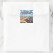 Badlands Nationaal Park South Dakota Landschap Vierkante Sticker (Tas)