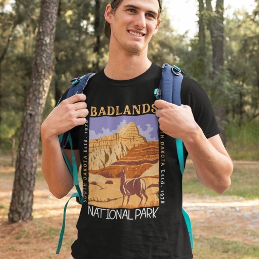 Badlands Nationaal Park South Dakota T-shirt