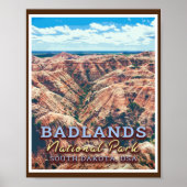 BADLANDS NATIONAAL PARK - ZUID-DAKOTA VS POSTER (Voorkant)