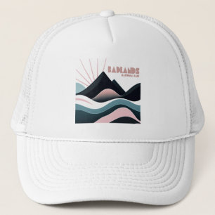 Badlands National Park Gekleurde heuvels Trucker Pet