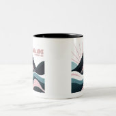 Badlands National Park Gekleurde heuvels Tweekleurige Koffiemok (Center)