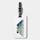 Badlands National Park Mountain Sun Bagagelabel (Voorkant verticaal)