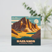 Badlands National Park Mountains Retro (Staand voorkant)