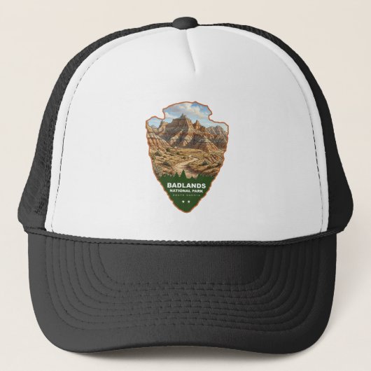 Badlands National Park Pijlpunt Trucker Pet (Voorkant)