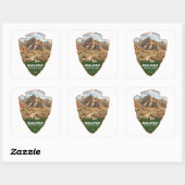 Badlands National Park Pijlpunt Vierkante Sticker (Vel)