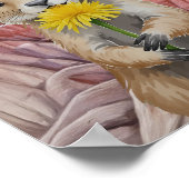 Badlands National Park Prairie Dog Waterverf Poster (Hoek)