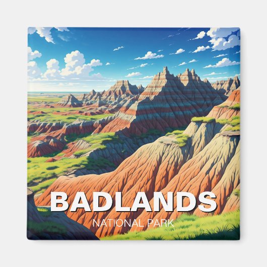 Badlands National Park Reizen Magneet (Voorkant)