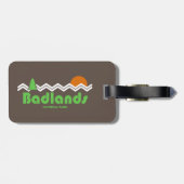 Badlands National Park Retro Bagagelabel (Achterkant horizontaal)