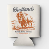 Badlands National Park Retro Bison Blikjeskoeler (Achterkant)