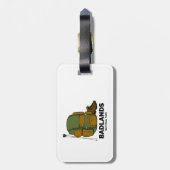 Badlands National Park rugzak Bagagelabel (Achterkant verticaal)