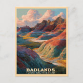 Badlands National Park – Ruig Western landschap Briefkaart (Voorkant)