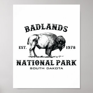 Badlands National Park South Dakota Amerikaanse Bi Poster