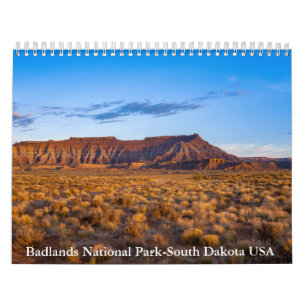 Badlands National Park-South Dakota - Amerikaanse  Kalender