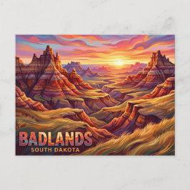 Badlands National Park South Dakota Briefkaart