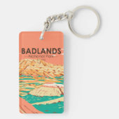 Badlands National Park South Dakota Double Sided Sleutelhanger (achterkant)