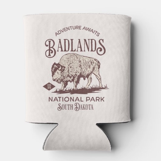 Badlands National Park South Dakota Funny Travel Blikjeskoeler (Achterkant)