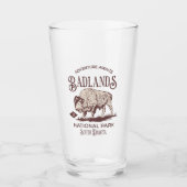 Badlands National Park South Dakota Funny Travel Glas (Voorkant)