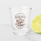 Badlands National Park South Dakota Funny Travel Shot Glas (Voorkant)