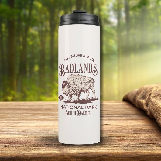 Badlands National Park South Dakota Funny Travel Thermosbeker