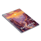 Badlands National Park South Dakota Painting Notitieboek (Rechterzijde)