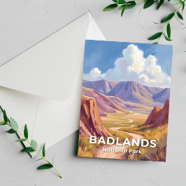 Badlands National Park South Dakota Reis kaart