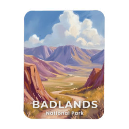 Badlands National Park South Dakota Reis Kunst Magneet