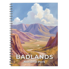 Badlands National Park South Dakota Reis Kunst Notitieboek