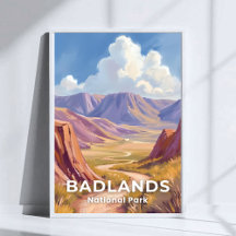 Badlands National Park South Dakota Reis Kunst