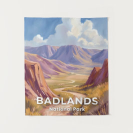 Badlands National Park South Dakota Reis Kunst Wandkleed