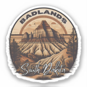 Badlands National Park South Dakota roadtrip Sticker
