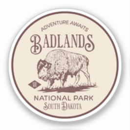 Badlands National Park South Dakota Sticker