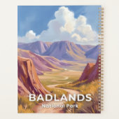 Badlands National Park South Dakota Travel Art Planner (Achterkant)